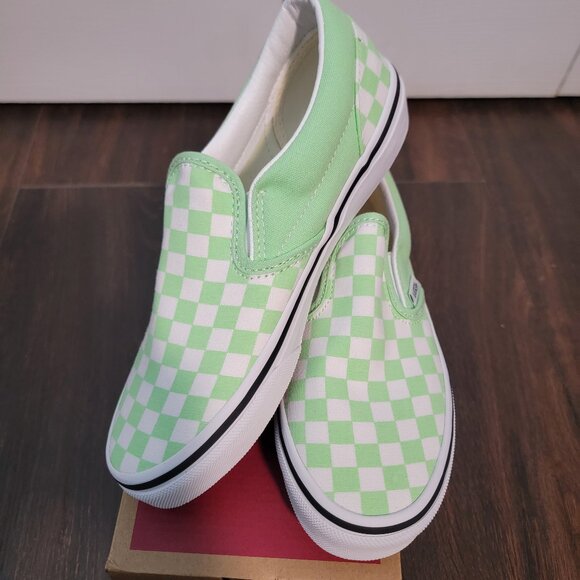 Checkered Pistachio Vans - Picture 1 of 1